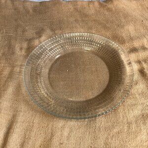 Vintage Clear Glass Salad Plate, one plate